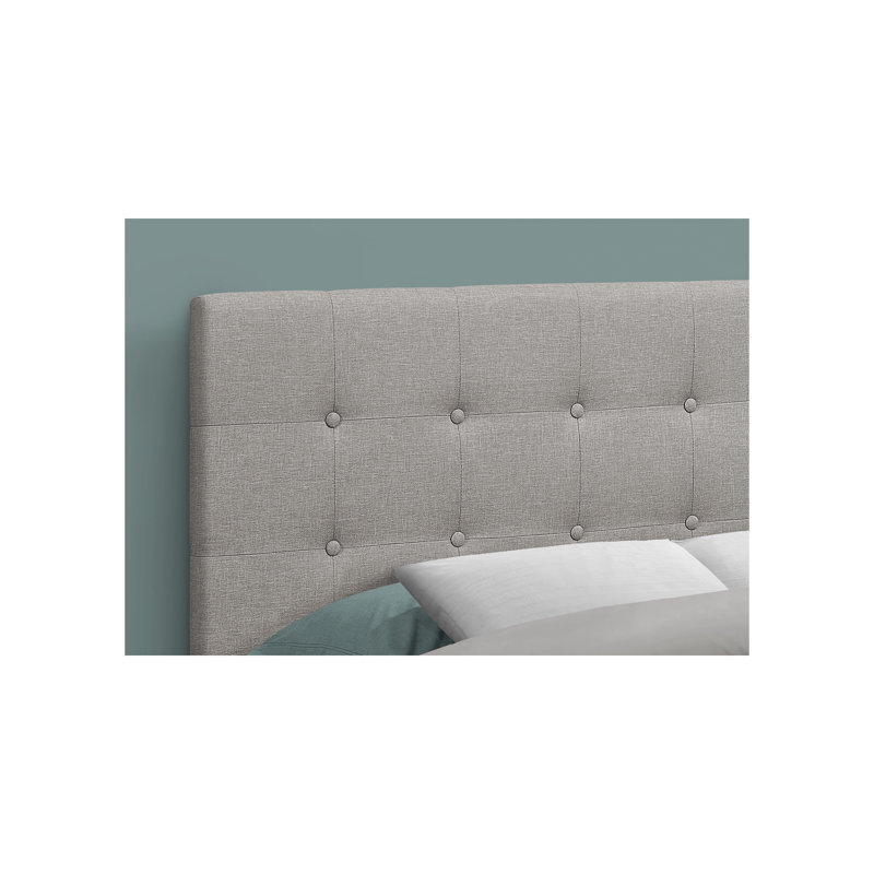 Upholstered Headboard for Bedroom - Leather Look, Transitional Style (Duplicate, but kept as per original list), Gray, Full