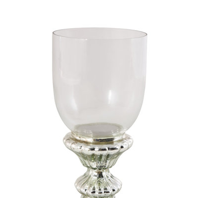 14'' H Glass Tabletop Hurricane