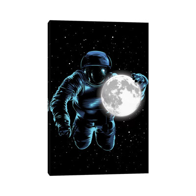 «Astronaut Moon» par Alberto Perez, impression sur toile tendue