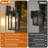 14" Upgraded Motion Sensor Outdoor Wall Light, Dusk to Dawn Porch Light Outdoor Wall Sconce, 3 Lighting Modes Exterior Lighting Fixture with Hook, 2-Pack-118627517