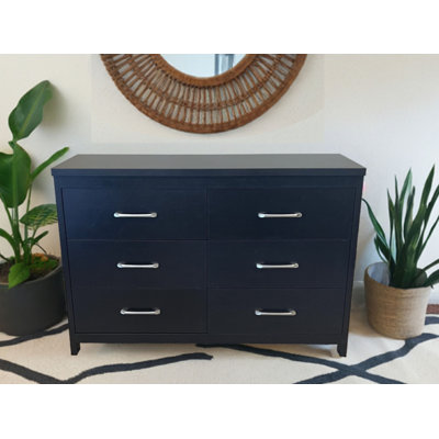 Selena Slide Logic 6 Drawer Low Dresser