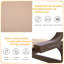 Chaise berçante d'extérieur avec tissu respirant-1356540132