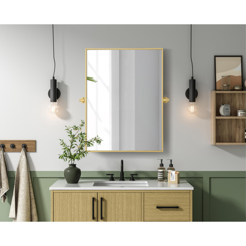 Miroir Amoura, Noir, 32 po x 24 po