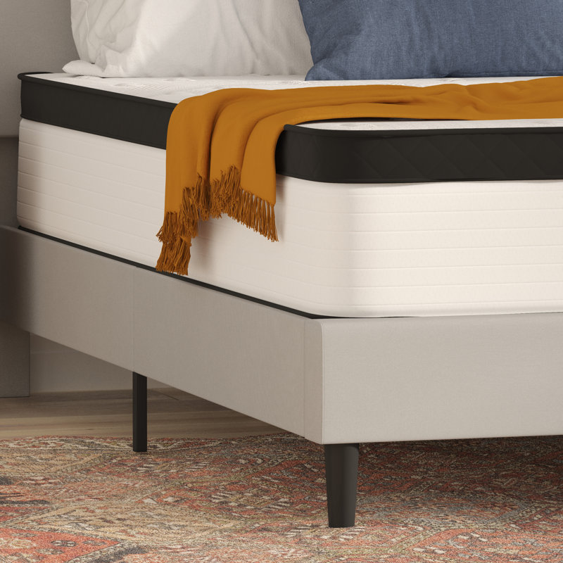 Capri Comfortable Sleep Extra Firm Pocket Spring and Foam Hybrid Mattress by Flash Furniture, Queen, 12"