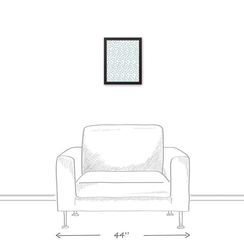 Scatter, art encadré, H 15,75 po x l 12,75 po x P 1,75 po