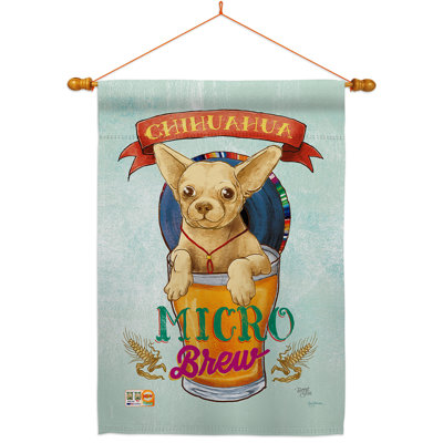 Mini-bar en bois à 2 faces Chihuahua 40 x 28 po Ensemble de drapeaux