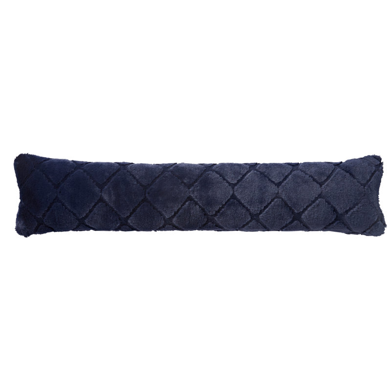 Cosy Diamond Door Draught Excluder, Navy Blue