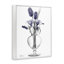 Giclée contemporaine de fleurs bleues crépuscule, design par Albert Koetsier
