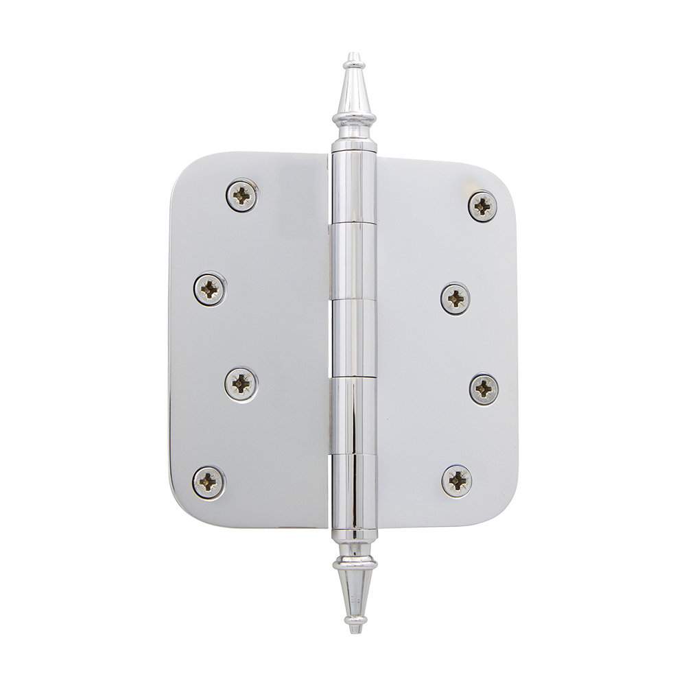 Nostalgic Warehouse 4" x 4" Steeple Tip Residential Hinge with 5/8" Radius Corners Nostalgic Warehouse 