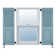 Atlantic Architectural Louvre Top & Raised Panel Bottom, Combination Shutter Pair