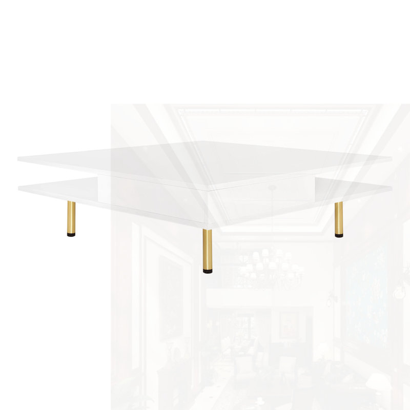 Table basse Exquise, Blanc