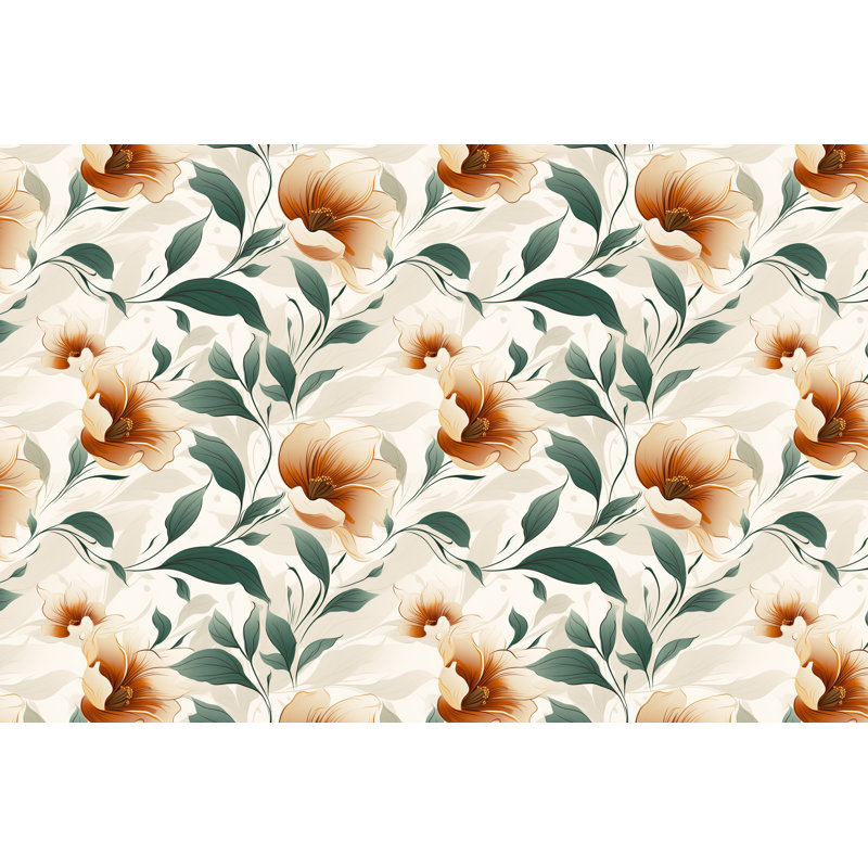 Rideaux à motif floral - 6125, L 40 po x L 82 po