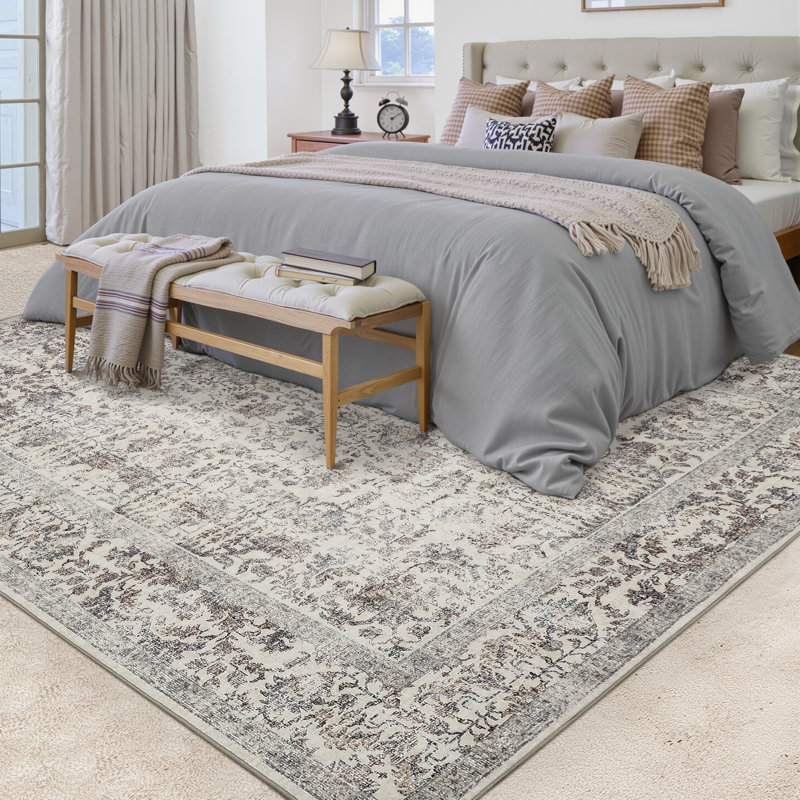 Vintage Look Area Rug, Rectangle 200 x 300 cm