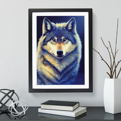 Watchful Wolf No.4 - Single Picture Frame Print