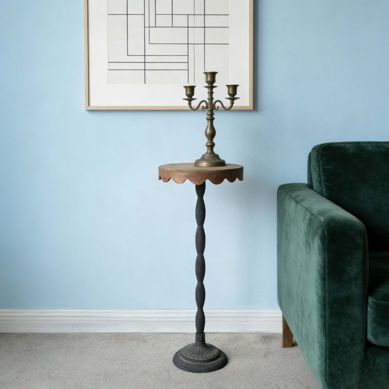 Vintage-Inspired Round Side Table