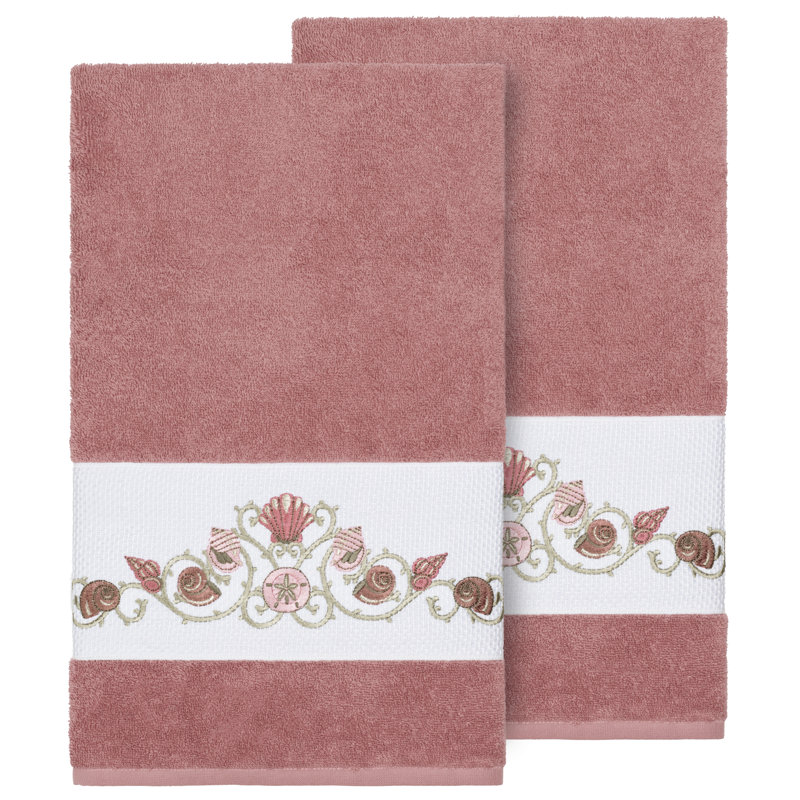 Bella Turkish Cotton Midweight Bath Towel, Tea Rose