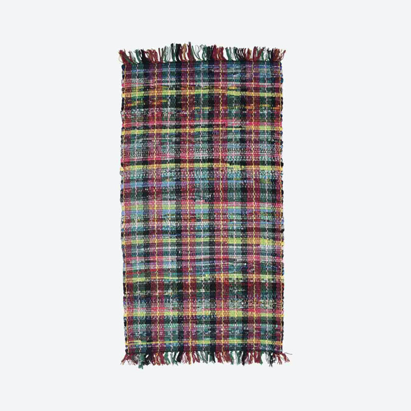 Follett Plaid Hand Woven Indoor / Outdoor Area Rug, Rectangle 75 x 135cm