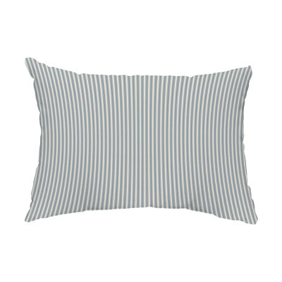 Striped Outdoor Reversible Throw Pillow