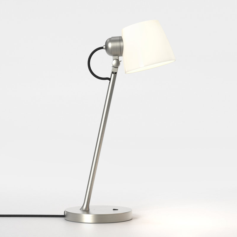 Imari Desk Table Lamp, Matte Nickel