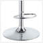 Tabouret de bar réglable gris et chrome avec similicuir, design moderne pour le confort et le style dans n'importe quel bar.-1518009393