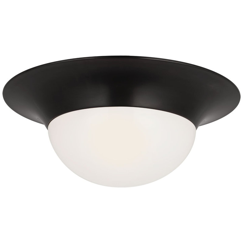 Cluny 1 - Light LED Flush Mount, Bronze, 9" H x 24" W x 24" D