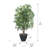 Primrue 4' Artificial Japanese Maple Bush, Brown Plastic Container.-1970829112
