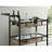 Industrial Style Antique Black Inspired Design Natural Oak 1Pc Serving Cart 3-Tier Server W Wheels