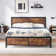Kempst Platform Bed Frame with Wooden Headboard, Heavy Duty Steel Slats Support, No Box Spring Needed