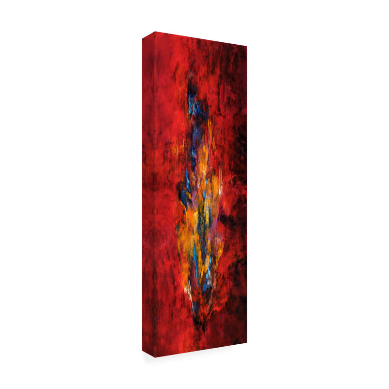Wrapped Canvas Wall Art - Aleta Pippin 'Upward Reaching 1' Wall Art for Living Room, Bedroom, or Office Décor - 16x47