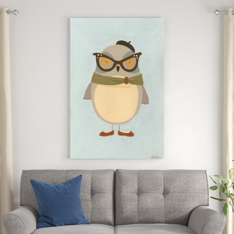 Hipster Owl I, H 48 po x l 32 po x P 1,25 po