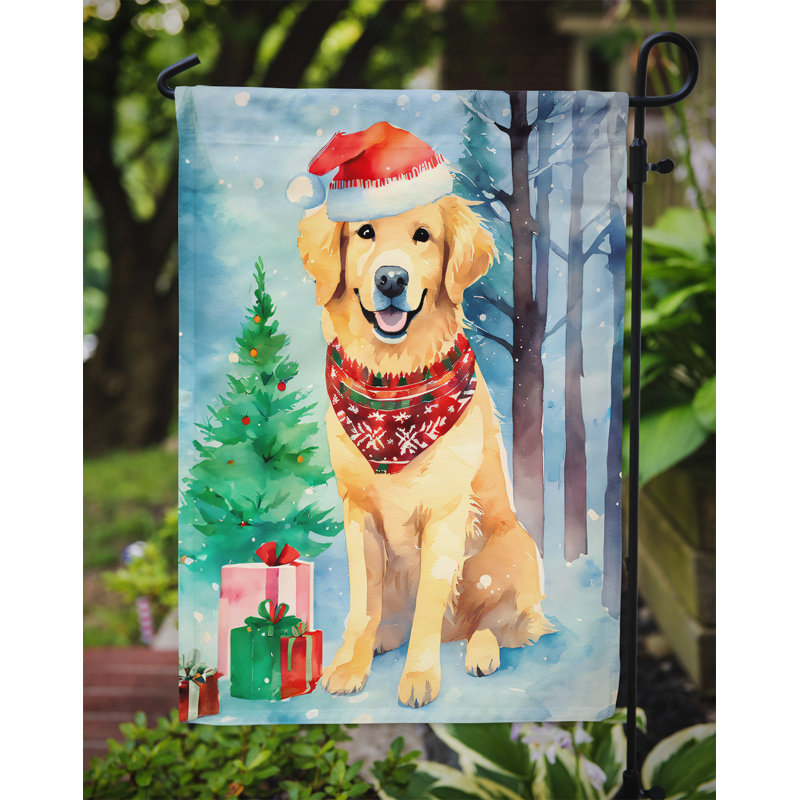 Polyester double face Noël, H 15,5 po x l 11,25 po