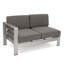 Canapé modulaire d'extérieur en aluminium pour patio