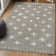 Kaleya Berber Geometric Shag Gray/Ivory Rug