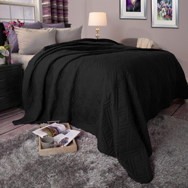 Throw Blanket, Full / Queen, Black