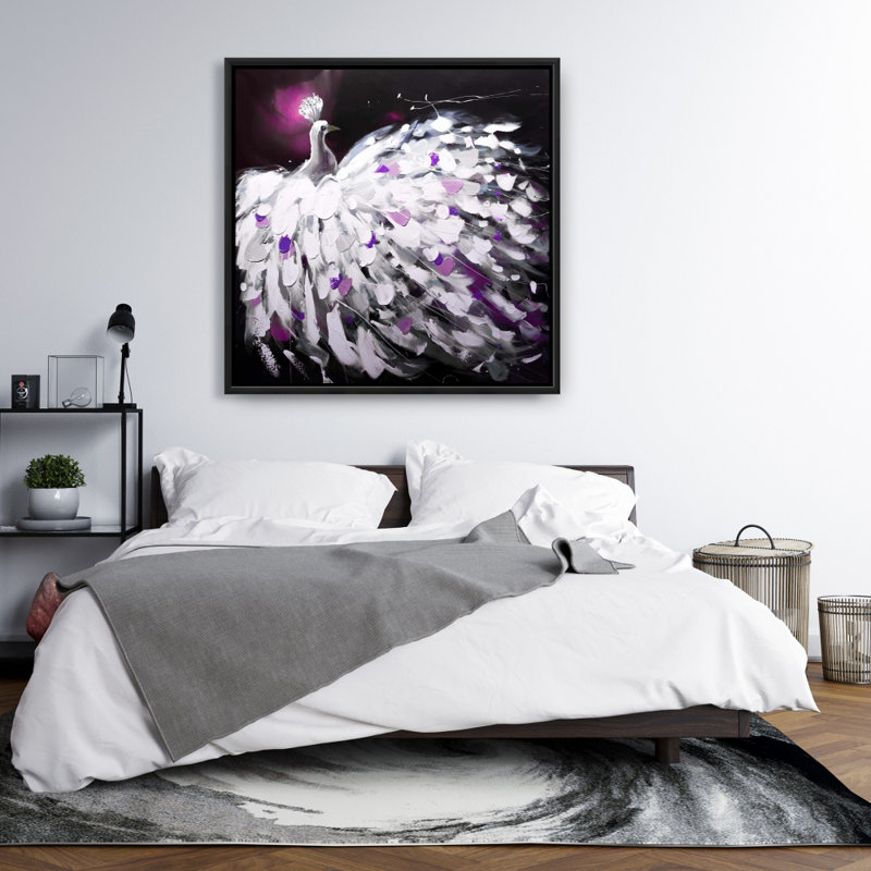 «Mauve paon» sur toile
