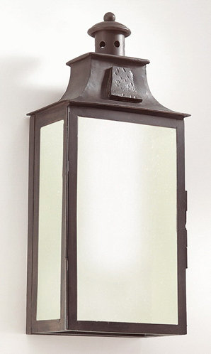 Newton Wall Light, 19.5" H x 8.75" W, No (w/ Clear Seeded Shade)