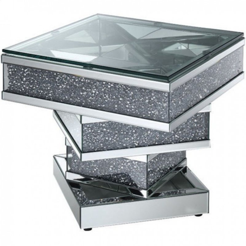 Robillard Glass Top End Table