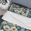 Ensemble de housse de couette à motif floral bleu rétro Finesse IV-827800779