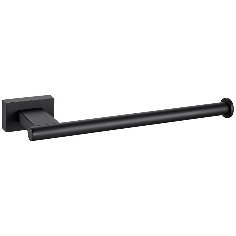 Porte-serviettes mural en acier inoxydable SUS304, Noir mat