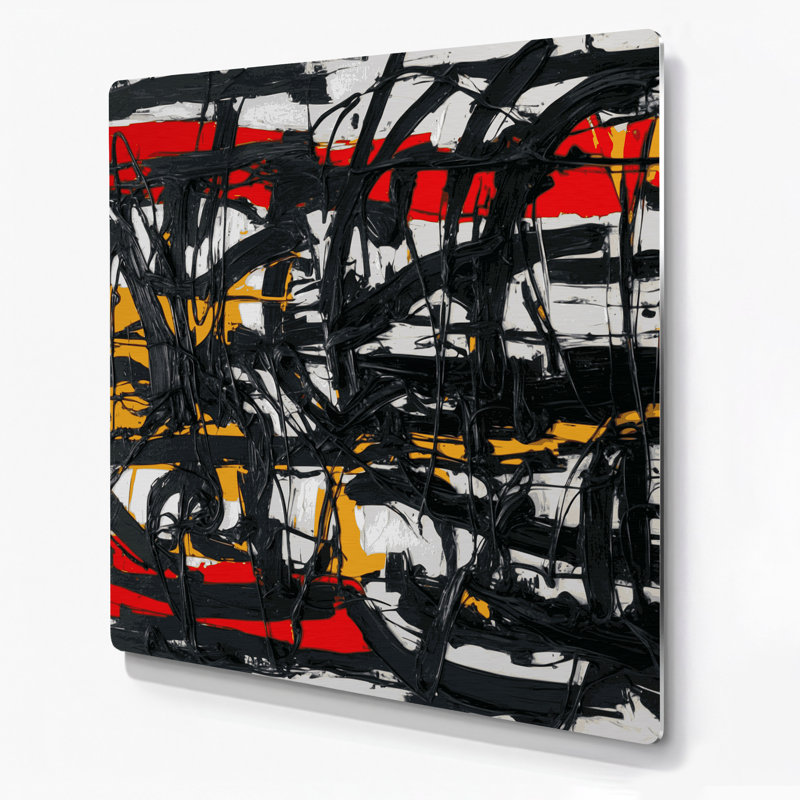 Neo Expressionism 1 Gray Metal Wall Art