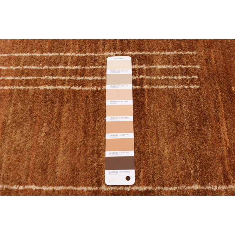 Tapis brun Finest Peshawar Ziegler 8 pi 3 po x 9 pi 1 po