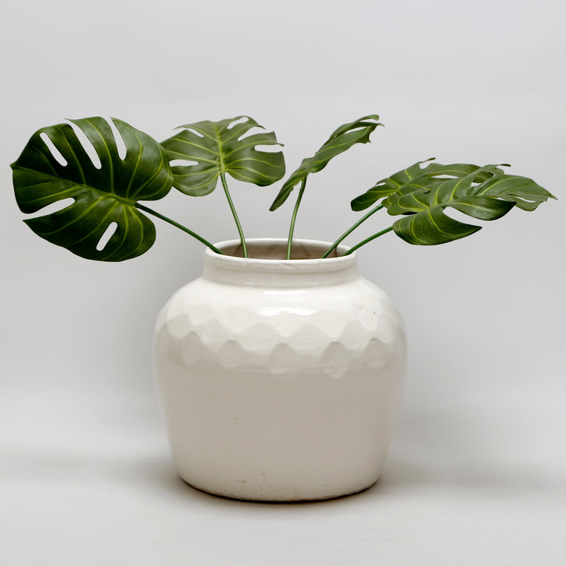 Pot rond en céramique blanche Lily's Living