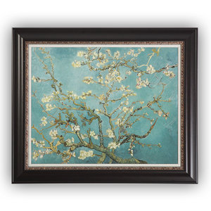 Almond Blossom by Vincent Van Gogh - Picture Frame Print on Canvas