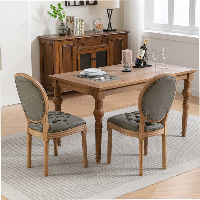 Cadre en bois massif de style français, peinture antique, boucle en PU tirée à la main