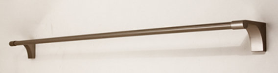 Luna Wall Mounted Towel Bar, Satin Nickel