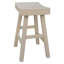 Élégant tabouret de comptoir blanc avec siège ergonomique 25 po-556265139-649765397
