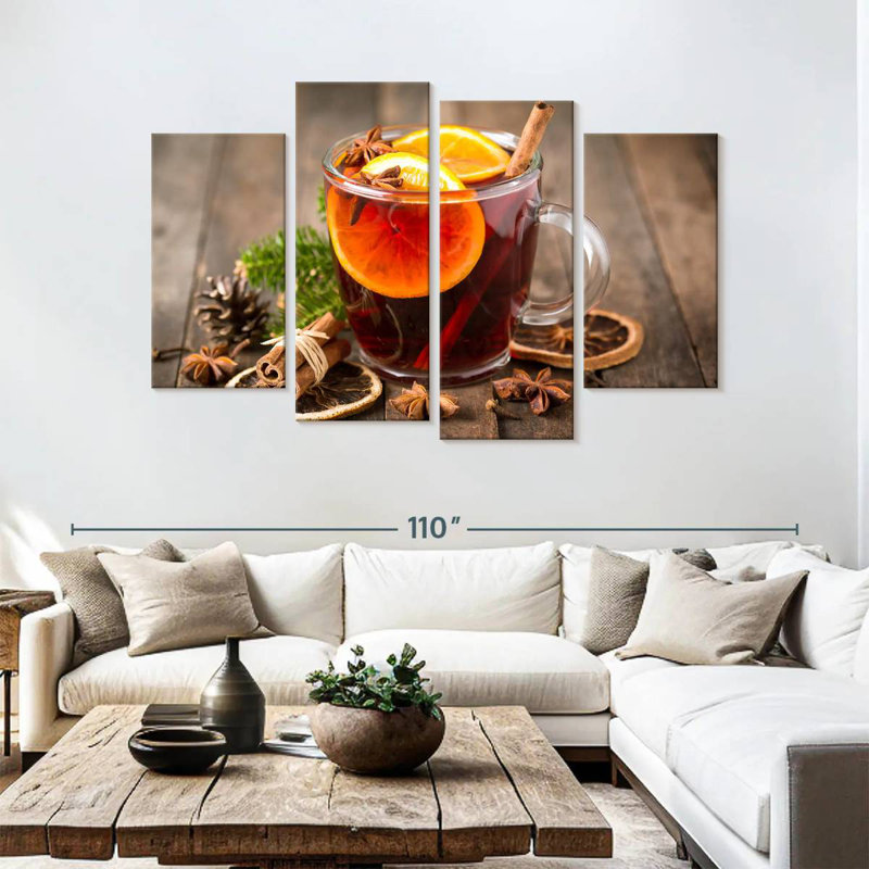 Yarlin Mulled Wine And Spices, 54" H x 84" W