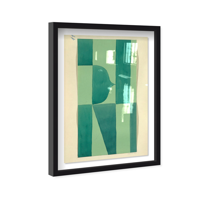 «Erickson Green Abstract» par Joss & Main - reproduction, Noir, H 31 po x l 21 po