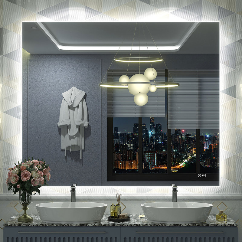 Miroir de salle de bain Wayfair Basics, 48 po x 40 po