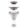 Lexicon Quartz Kitchen Sink Strainer, Fits 3.5 Inch Drain Hole LG-SB-C